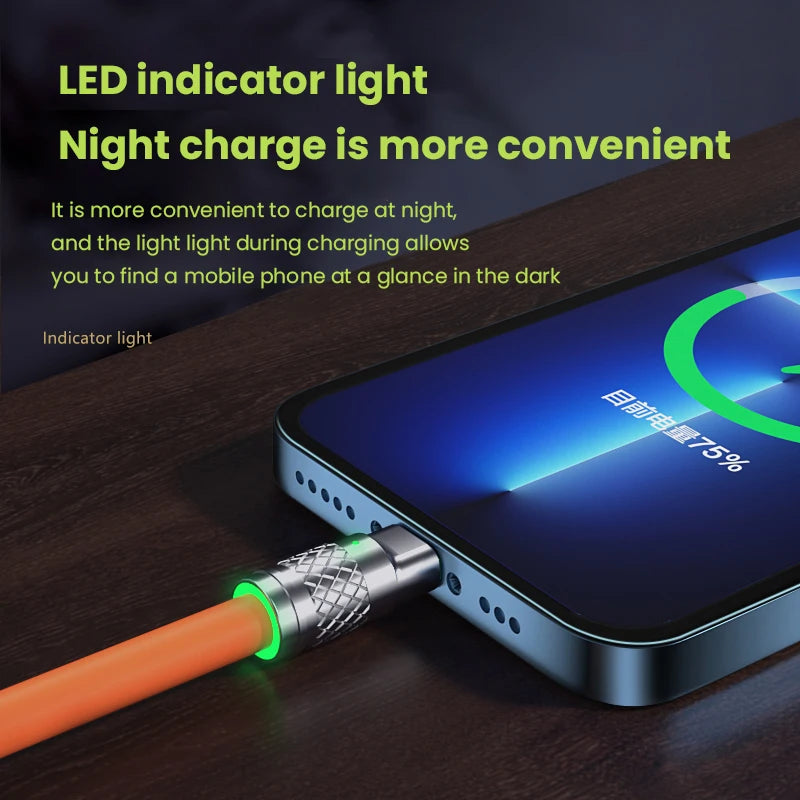 120W 6A 3 in 1 Fast Charging Type C - CONGATON