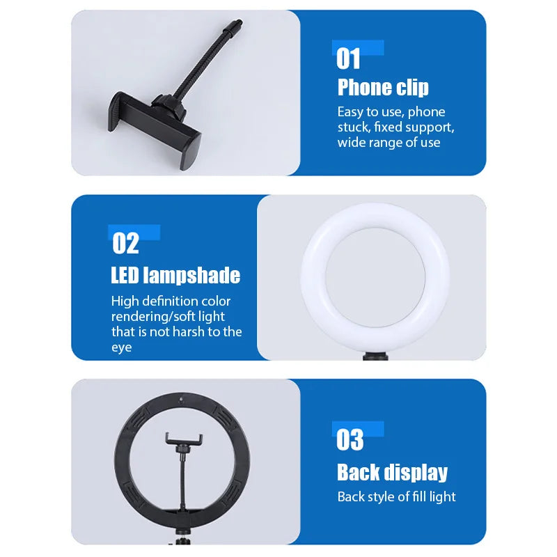 10inch Selfie Fill Ring Light Photography - Congaton