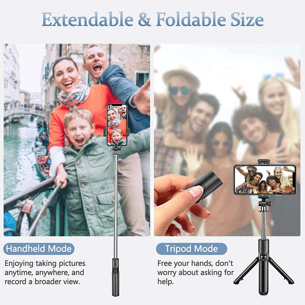 3In1 Bluetooth Wireless Selfie Tripod With Fill Light - CONGATON