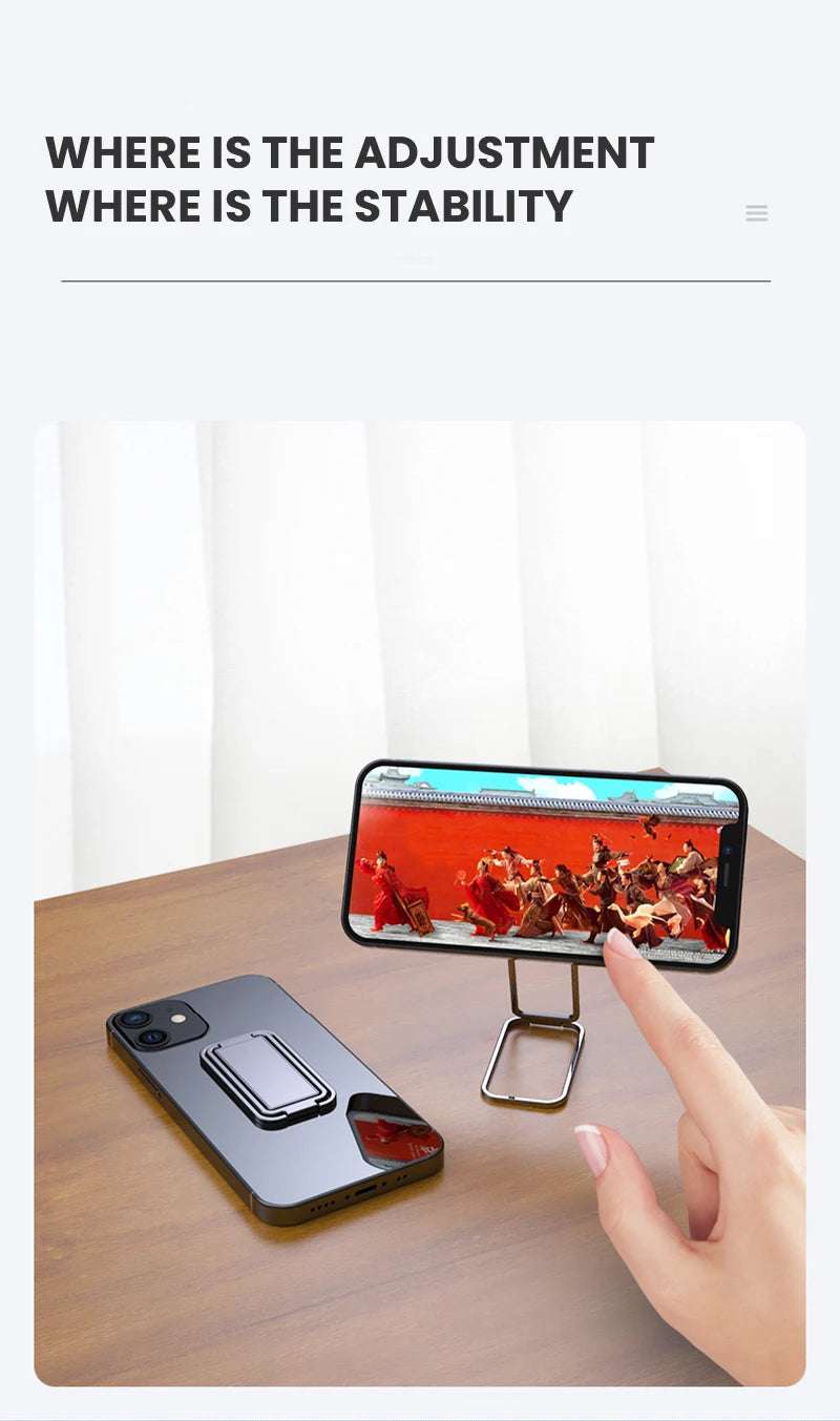 Metal Universal Finger Ring Phone Holder Stand - CONGATON