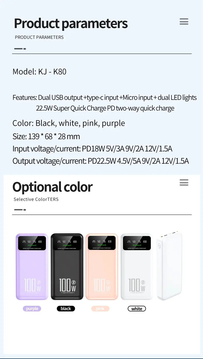 Xiaomi 50000mAh High Capacity 100W Power Bank - CONGATON