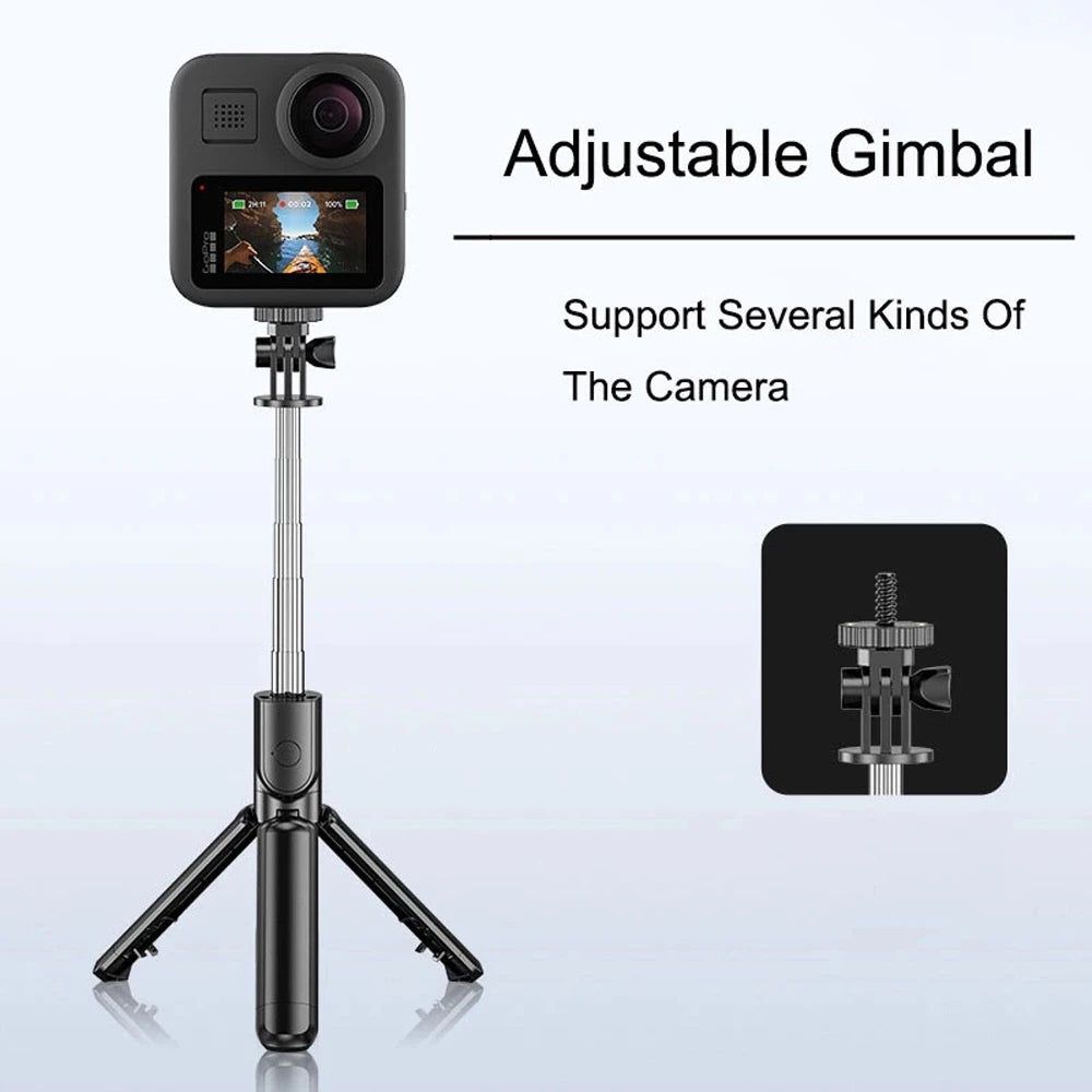 3In1 Bluetooth Wireless Selfie Tripod With Fill Light - CONGATON