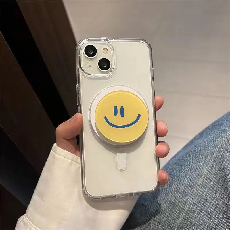 Korean Smile Face Flower Magnetic Stand Holder - CONGATON