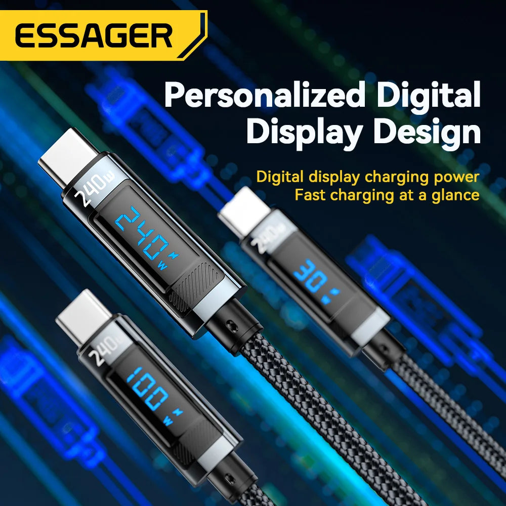 Essager 240W USB Type C To USB C 100W PD 3.1 - CONGATON