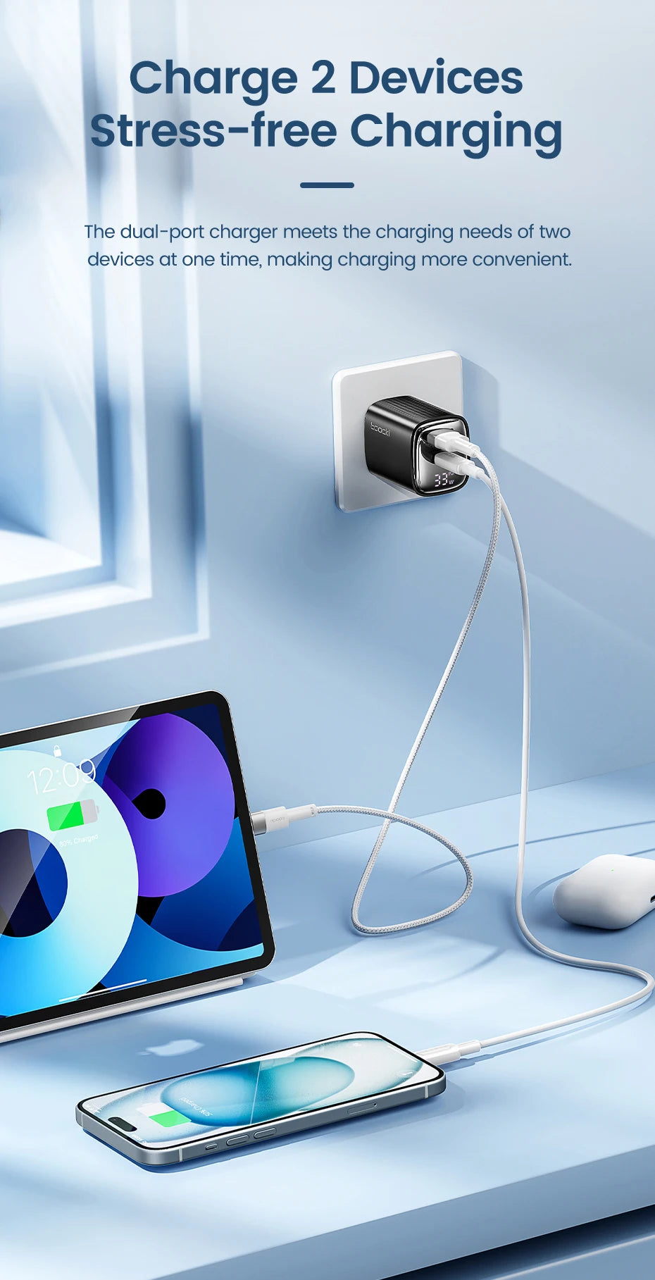 Toocki 33W GaN USB C Charger - CONGATON