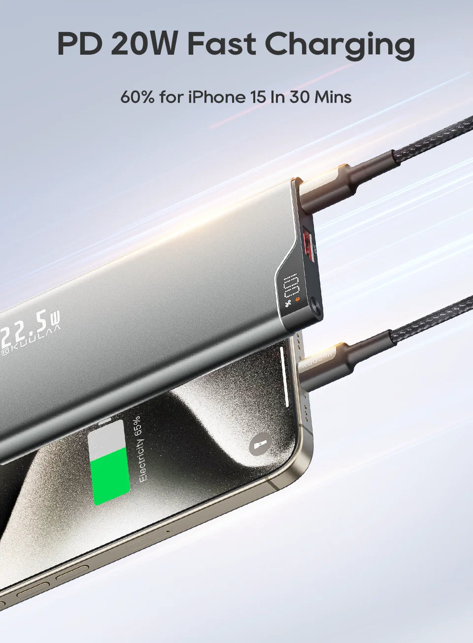 KUULAA 22.5W Power Bank 10000mAh - CONGATON