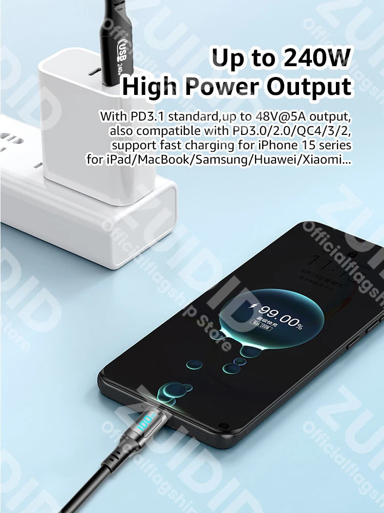 PD240W USB C to USB C Cable - CONGATON