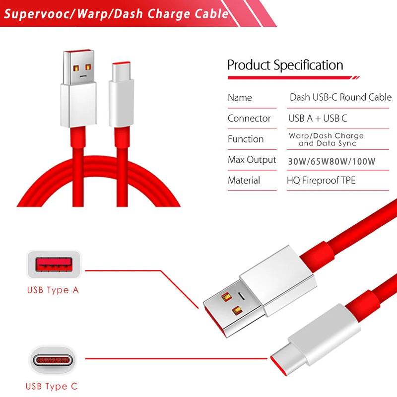 Oneplus 13 12 11 Cable Original 80W - CONGATON