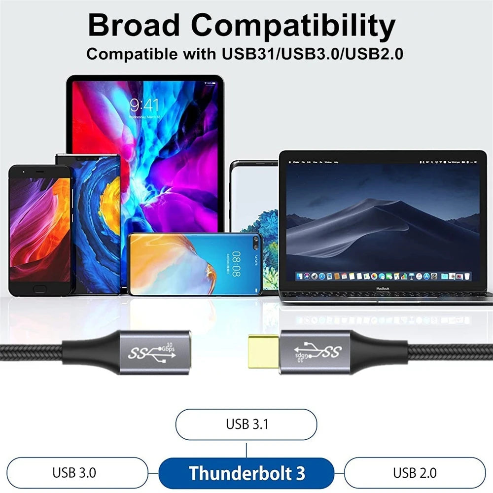 USB C 3.1 Gen2 10Gbps Extension Cable Type C - CONGATON