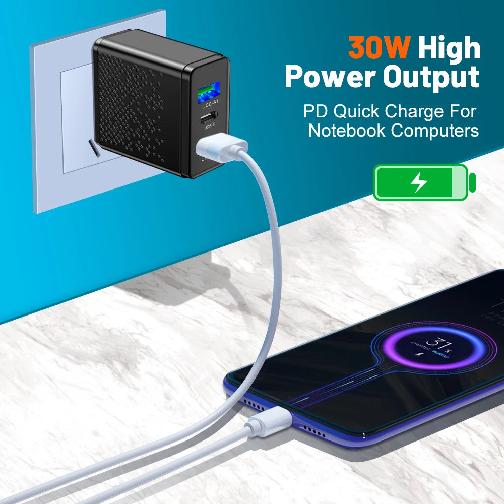 30W USB C Charger Fast Charger - CONGATON