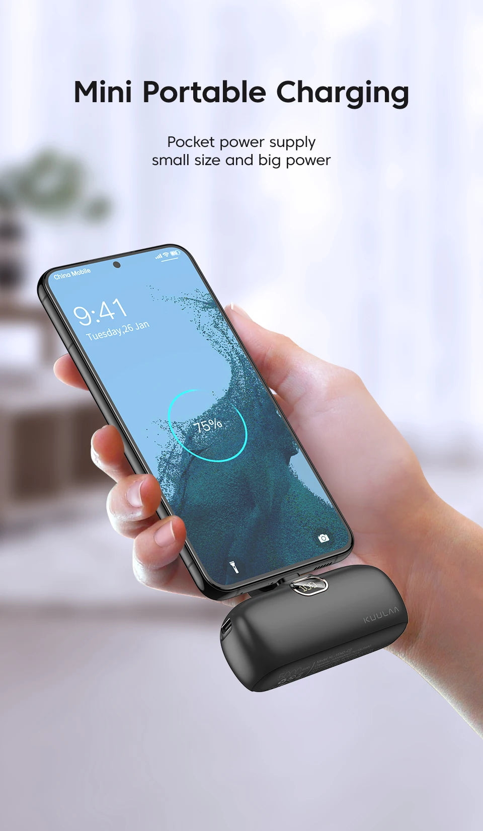 KUULAA Mini Power Bank 5000mAh - CONGATON