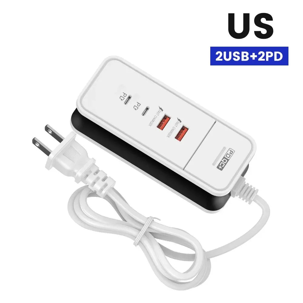 4 Port USB Charger QC 3.0 PD 12W - CONGATON