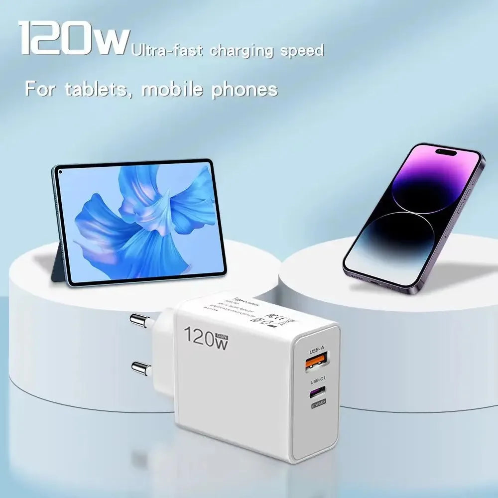 USB 120W Fast Charger Quick Charge - CONGATON