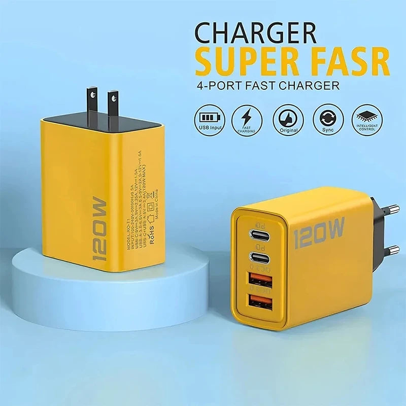 PD USB Type C Fast Charger 4Ports - CONGATON