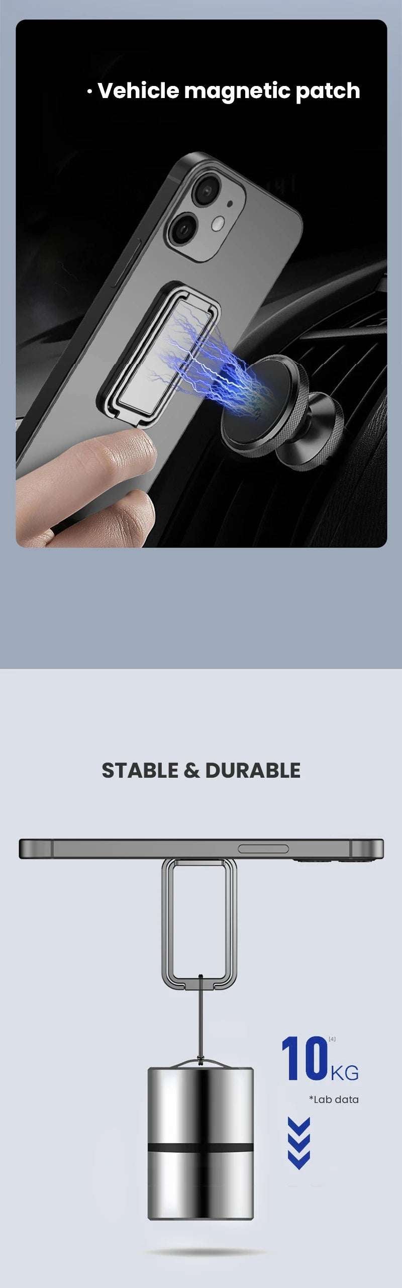 Metal Universal Finger Ring Phone Holder Stand - CONGATON