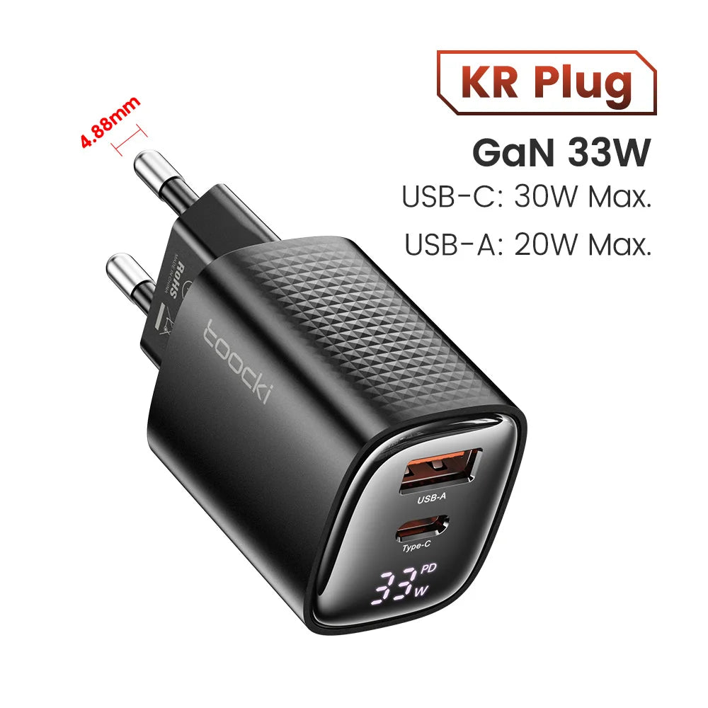 Toocki 33W GaN USB C Charger - CONGATON