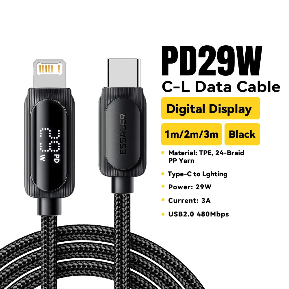 Essager USB C Cable 29W - CONGATON