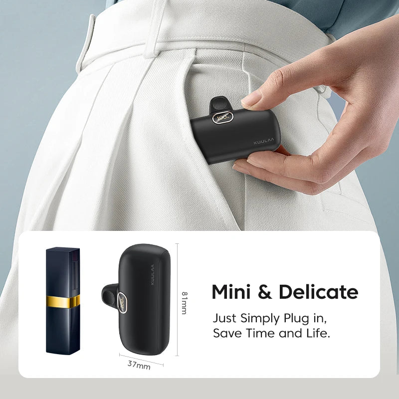 KUULAA Mini Power Bank 5000mAh - CONGATON