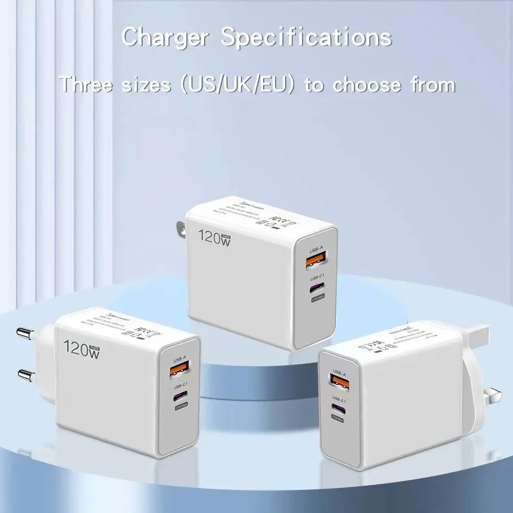 USB 120W Fast Charger Quick Charge - CONGATON