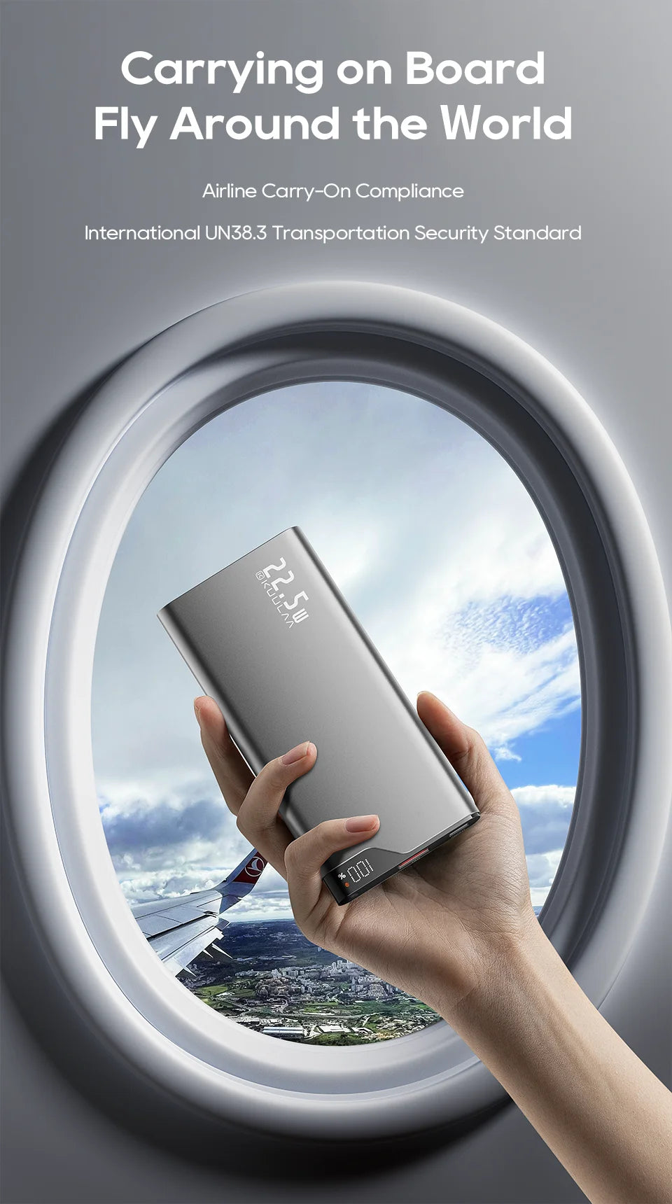 KUULAA 22.5W Power Bank 10000mAh - CONGATON