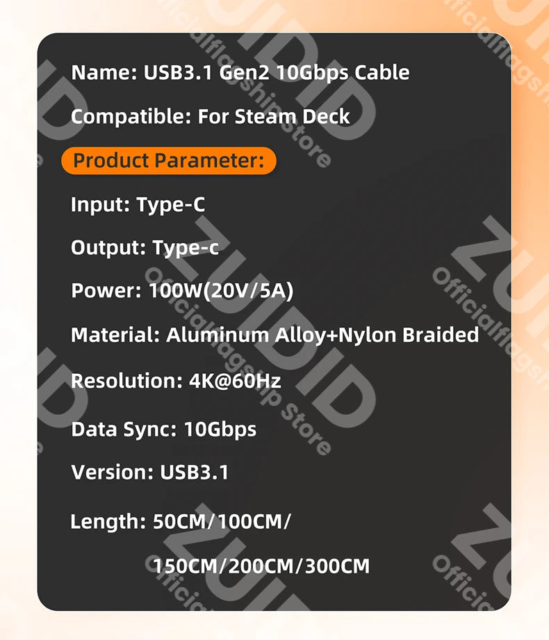USB C 100W Gen2 10Gbps - CONGATON