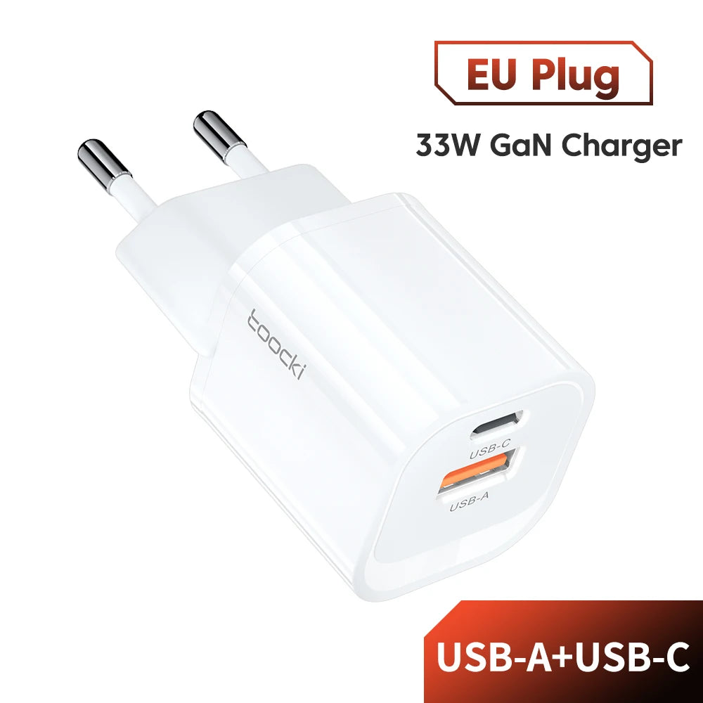 Toocki 33W GaN USB Type C Charger - CONGATON