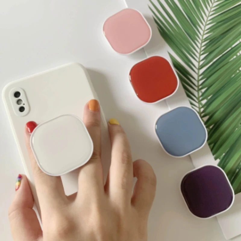 Cute Square Popping Sockets Grip Phone Holders Finger Ring - CONGATON