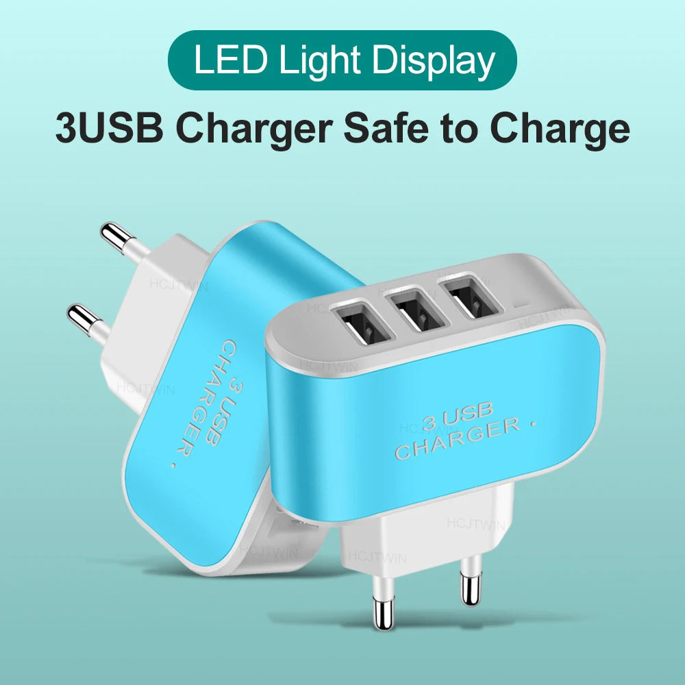 Tutew 3 USB Ports Multifunctional Charger - CONGATON