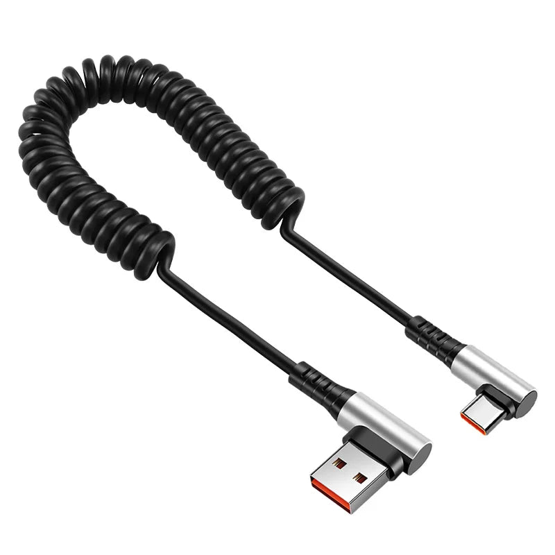 Usb C To Type C Spring Cable Pd 6A - CONGATON