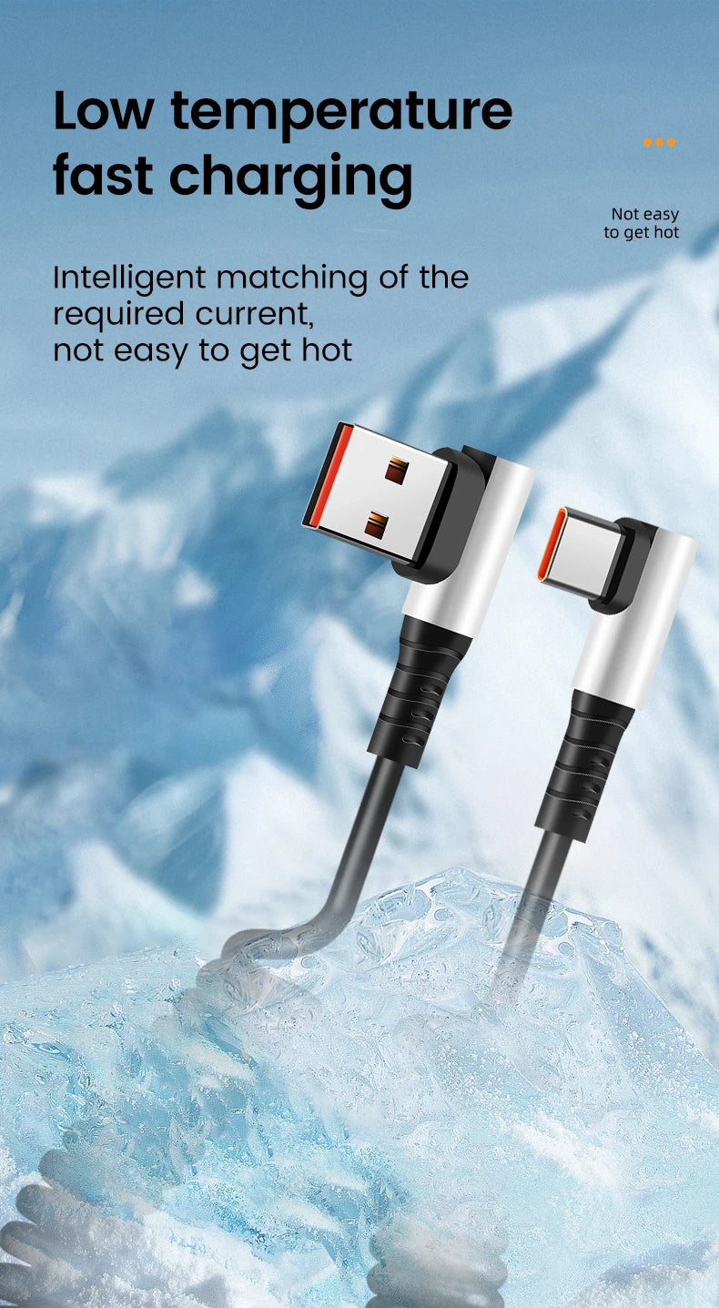 Usb C To Type C Spring Cable Pd 6A - CONGATON