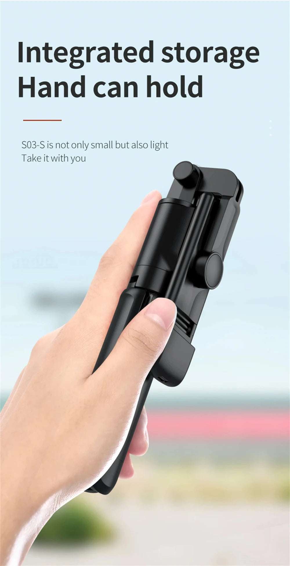 3In1 Bluetooth Wireless Selfie Tripod With Fill Light - CONGATON