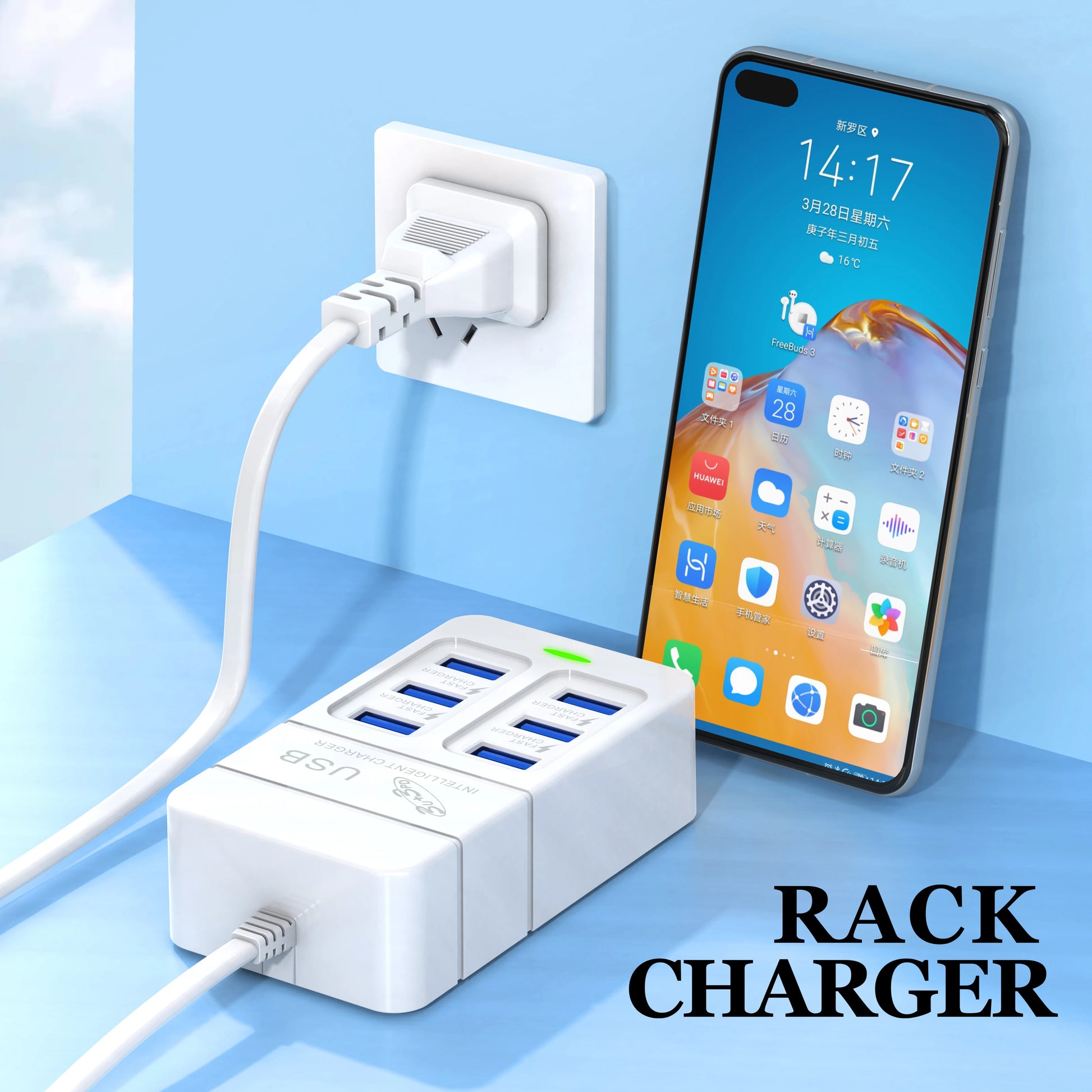 6 IN 1 USB Charger 35W PD Type C Fast - CONGATON