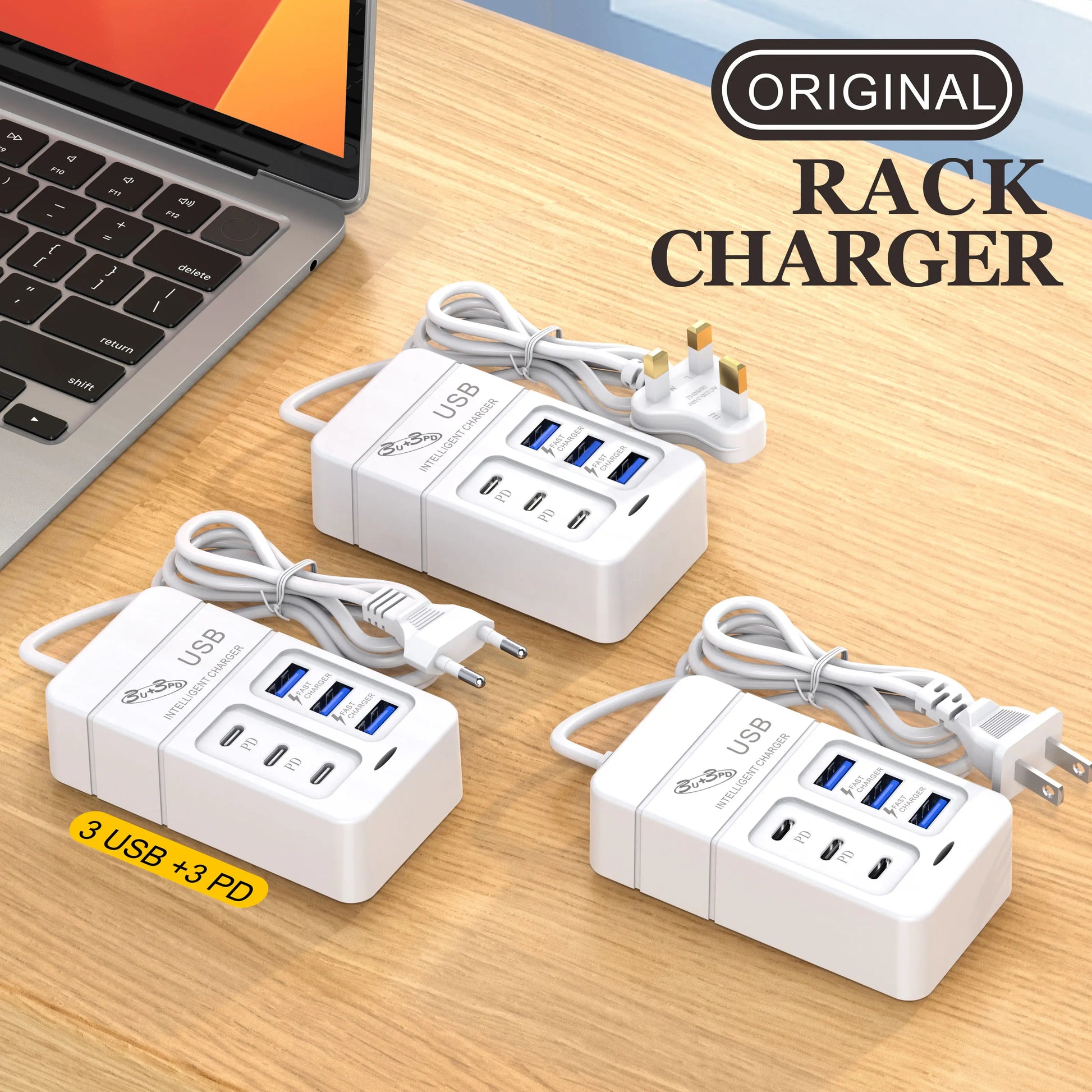 6 IN 1 USB Charger 35W PD Type C Fast - CONGATON