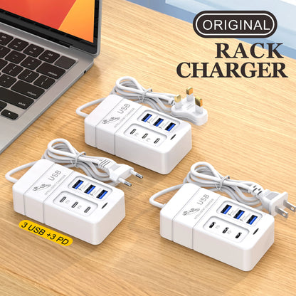 6 IN 1 USB Charger 35W PD Type C Fast - CONGATON