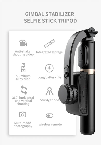 Roreta 2023 New Gimbal Stabilizer Selfie Stick - CONGATON