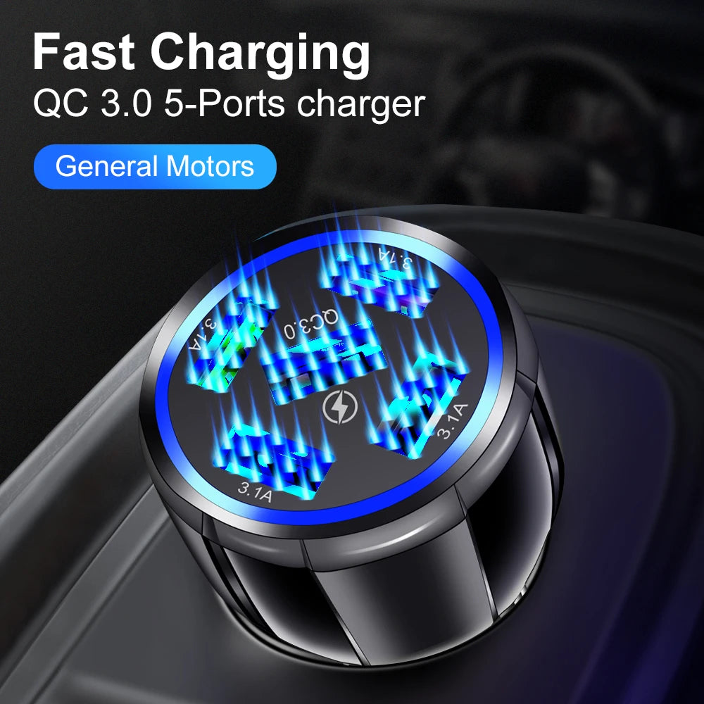 AIXXCO 3 Ports USB Car Charger - CONGATON