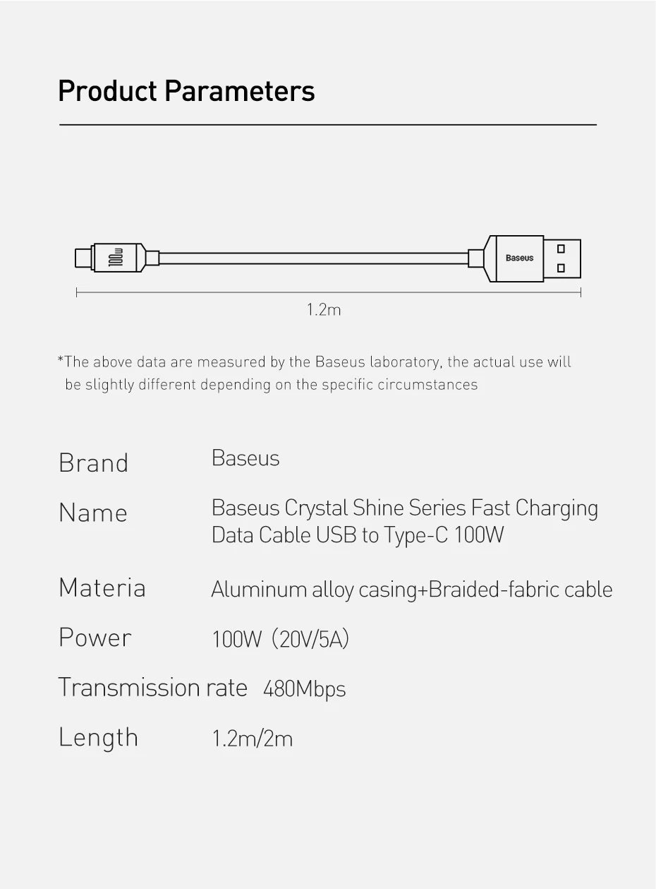 Baseus 6A USB Type C Cable - CONGATON