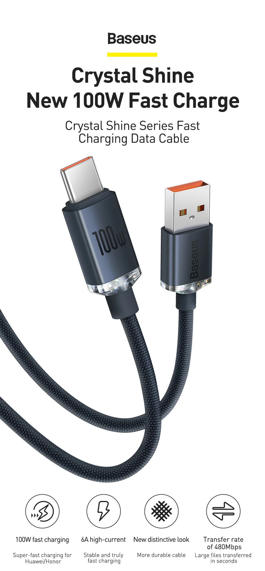 Baseus 6A USB Type C Cable - CONGATON