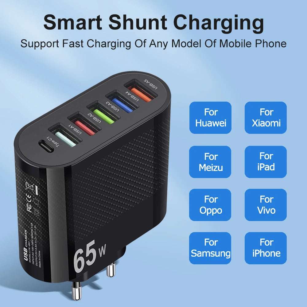 3.1A 5Ports USB Charger - CONGATON