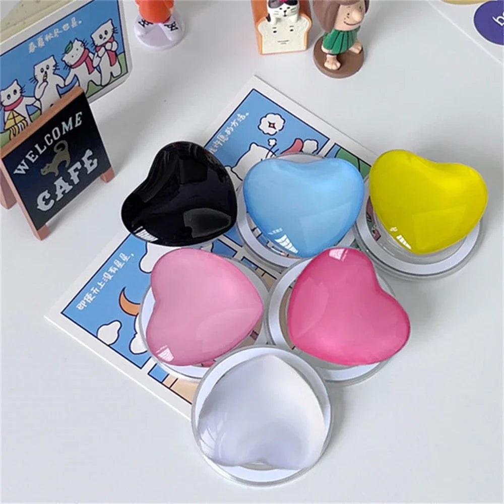 Korean Cute 3D Glass Love Heart - CONGATON