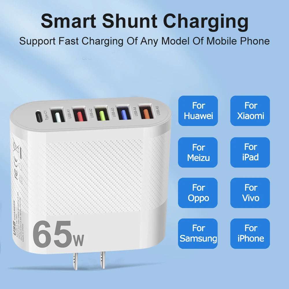 3.1A 5Ports USB Charger - CONGATON