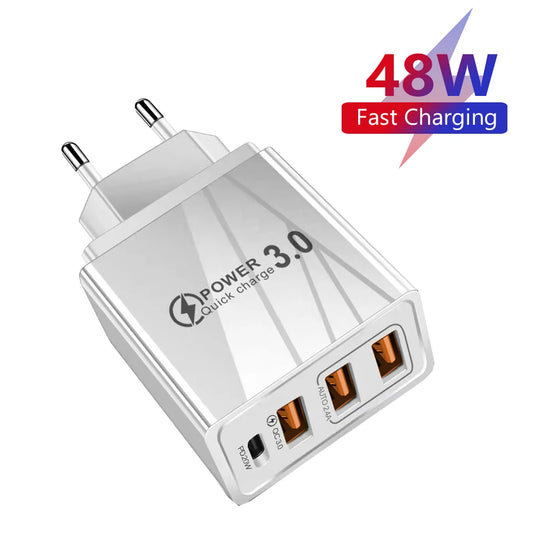 48W USB Charger QC 3.0 Type C PD - CONGATON