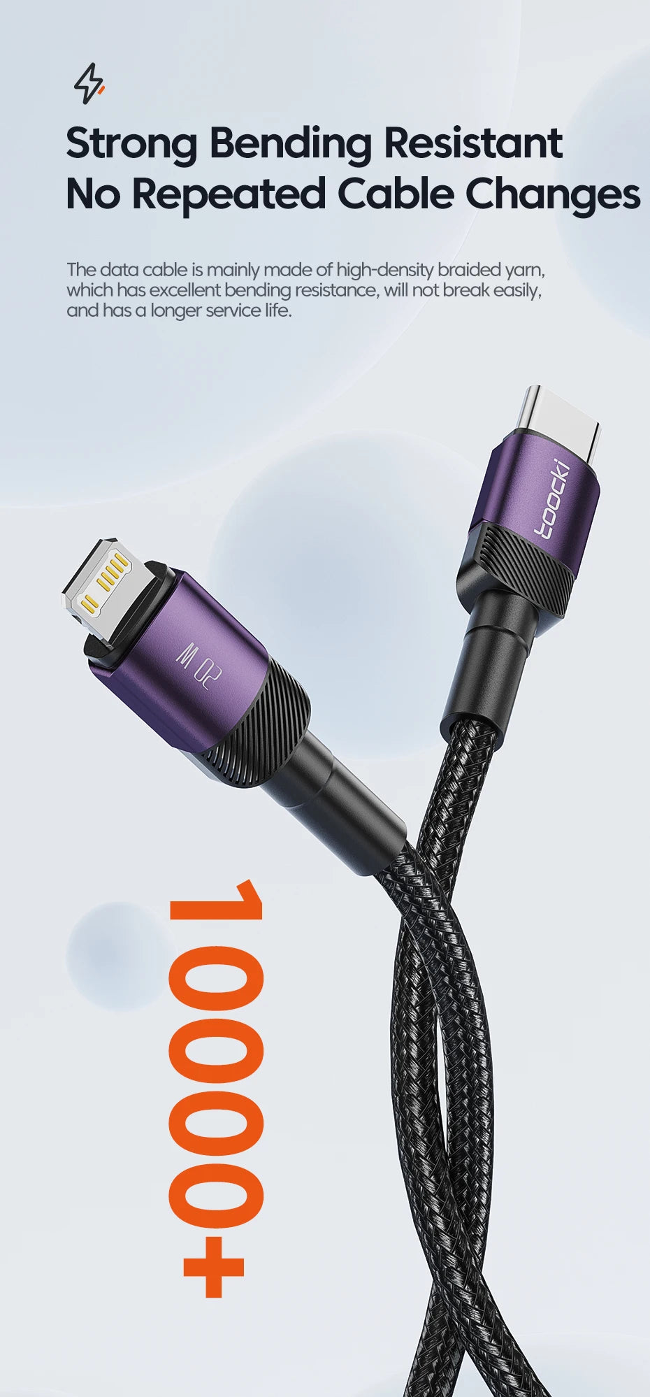 Toocki PD 20W USB C To Lightnin Cable - CONGATON