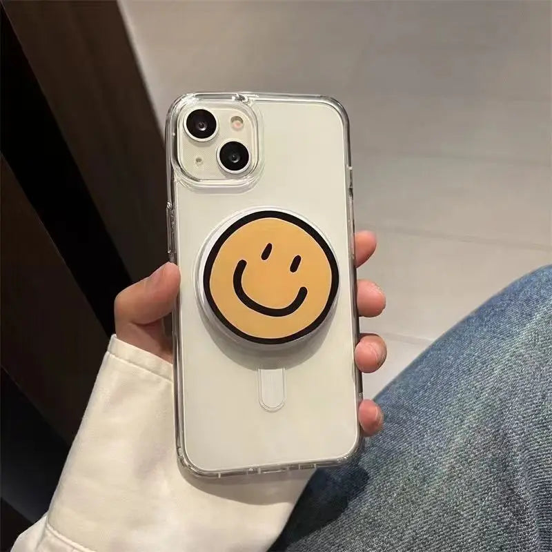 Korean Smile Face Flower Magnetic Stand Holder - CONGATON