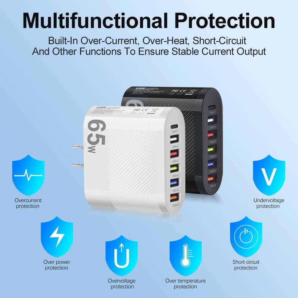 3.1A 5Ports USB Charger - CONGATON