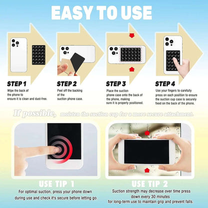 Strong Grip Phone Holder Adhesive Silicone Suction - CONGATON
