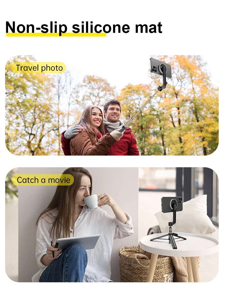 TELESIN Magnetic Selfie Stick Tripod with Remote - CONGATON