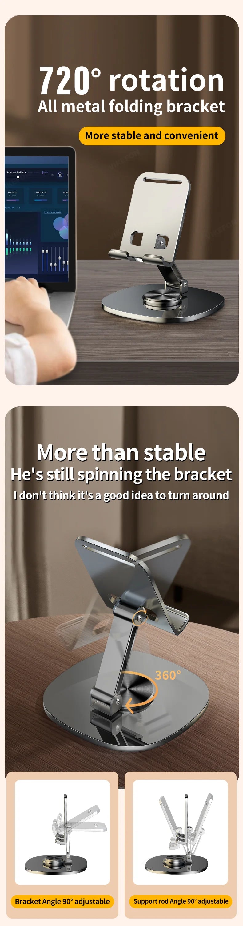 720 Rotate Aluminum Holder - CONGATON