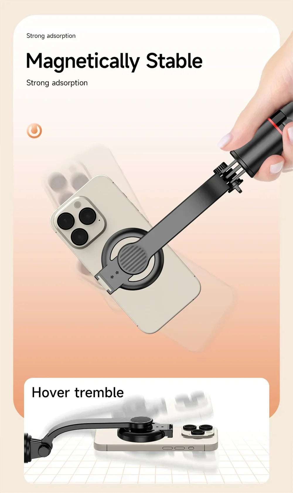 Magnetic Mini Extendable Selfie Stick - CONGATON