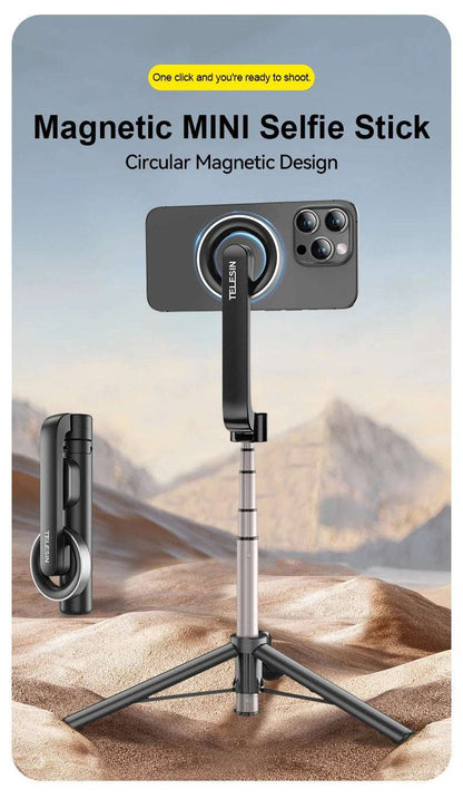 TELESIN Magnetic Selfie Stick Tripod with Remote - CONGATON
